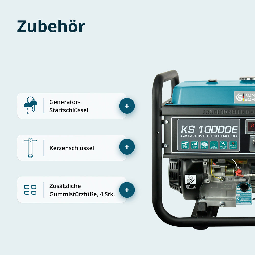 Gerador a gasolina "Könner & Söhnen" KS 10000E