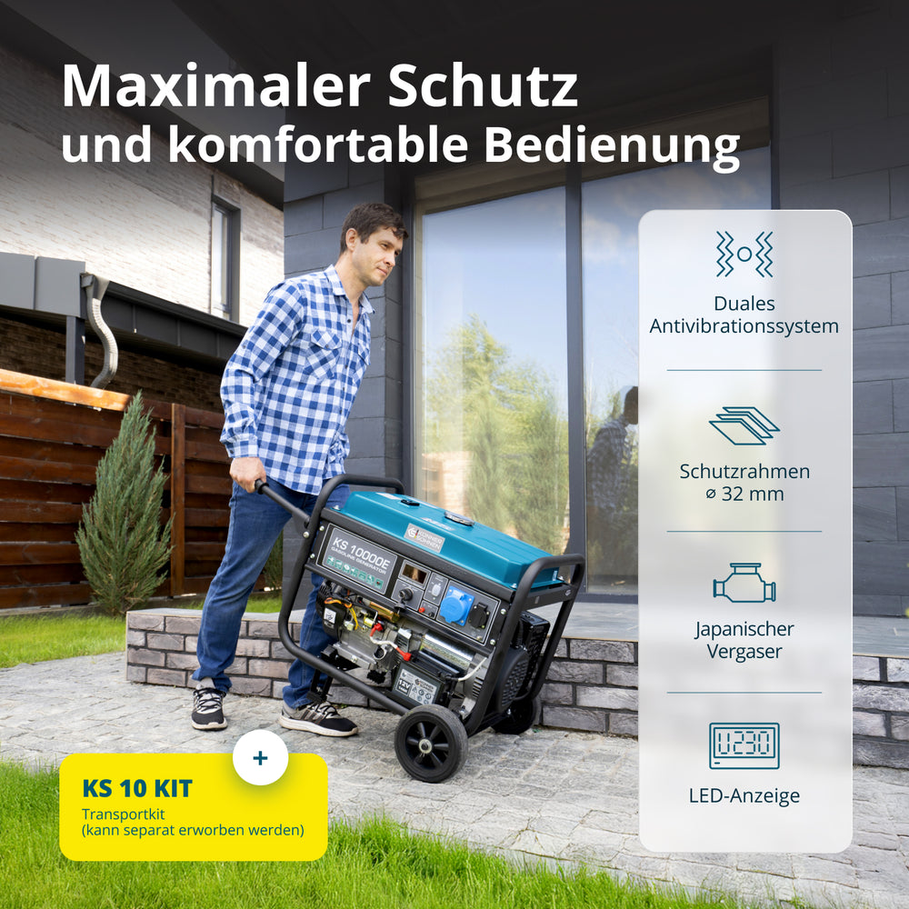 Gerador a gasolina "Könner & Söhnen" KS 10000E