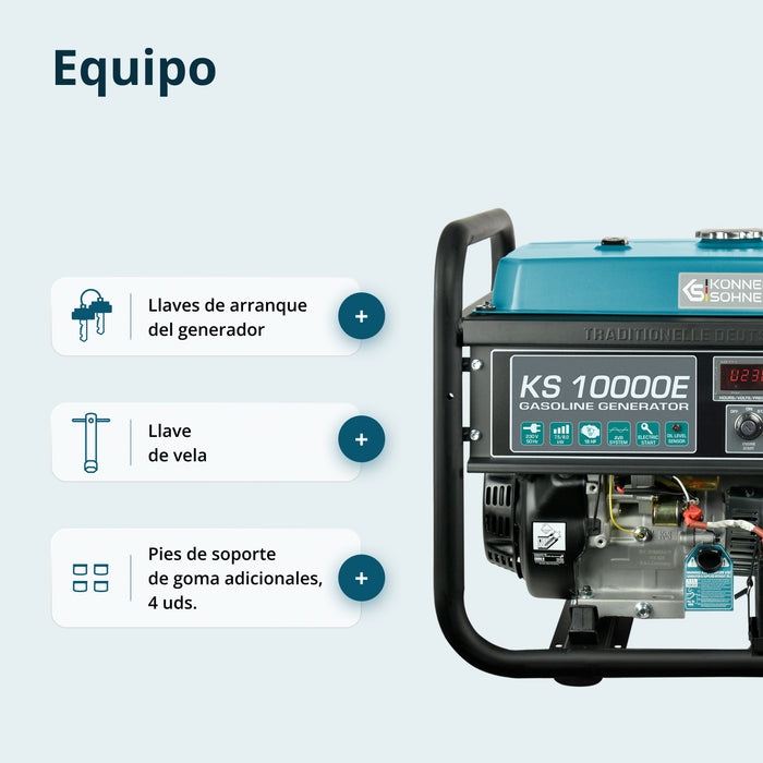 Generador de gasolina "Könner & Söhnen" KS 10000E