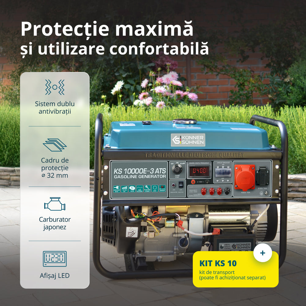 Generator pe benzină „Könner & Söhnen” KS 10000E-3 ATS