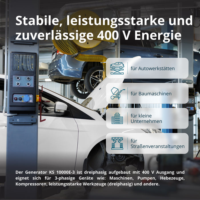 Gerador a gasolina "Könner & Söhnen" KS 10000E-3