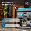 Benzin-Generator "Könner & Söhnen" KS 10000E 1/3 thumbnail