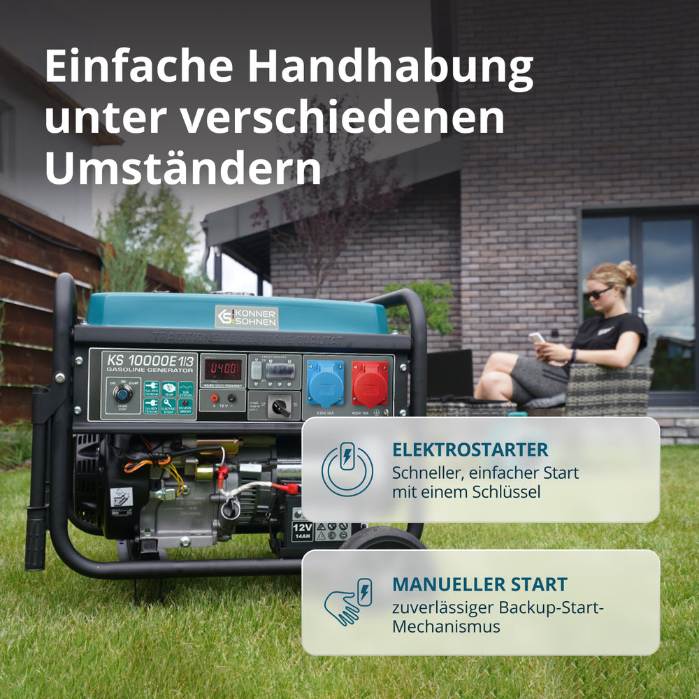 Bensinaggregat  "Könner & Söhnen" KS 10000E 1/3