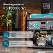 Benzinegenerator "Könner & Söhnen" KS 10000E 1/3 thumbnail