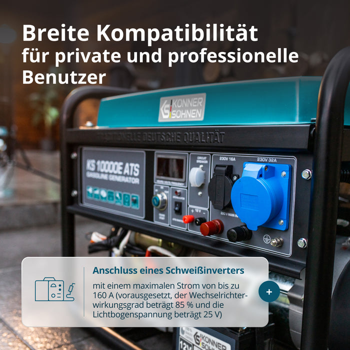 Benzin-Generator "Könner & Söhnen" KS 10000E ATS