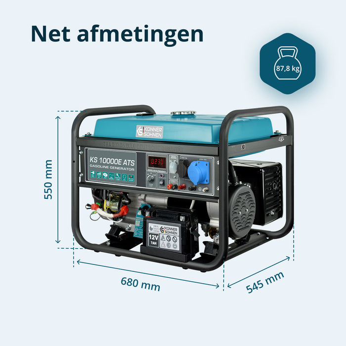 Benzinegenerator "Könner & Söhnen" KS 10000E ATS
