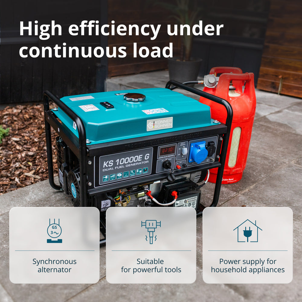 Generátor LPG/benzín "Könner & Söhnen" KS 10000E G