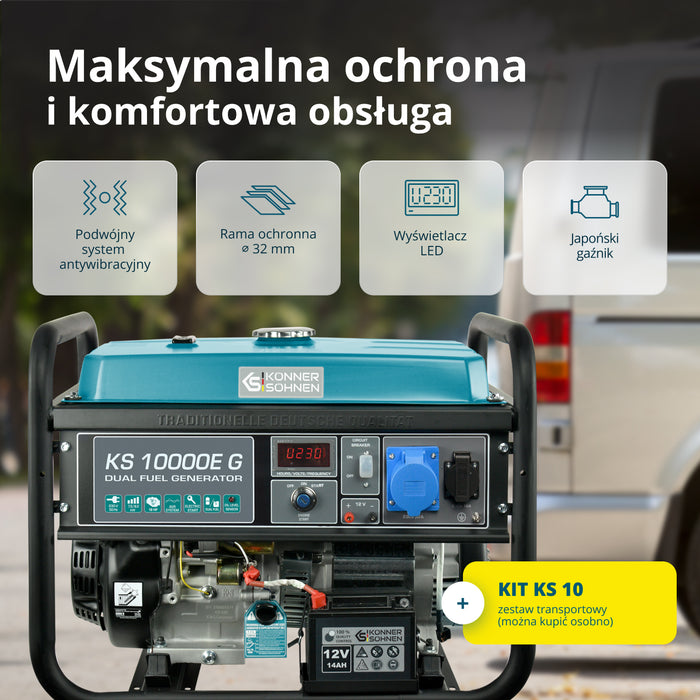 Generator LPG/Benzyna „Könner & Söhnen” KS 10000E G