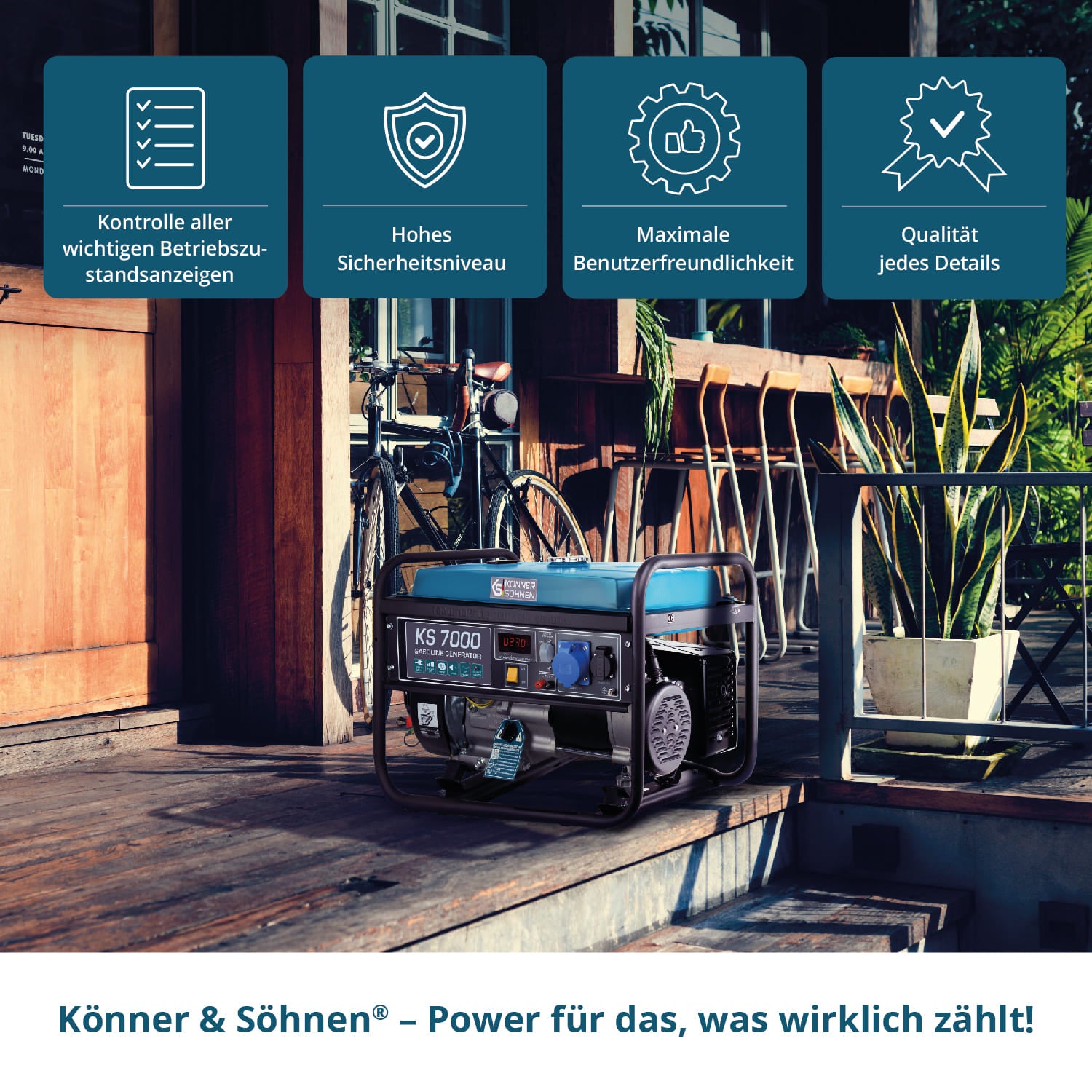Benzin-Generator "Könner & Söhnen" KS 7000