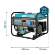 Benzin-Generator "Könner & Söhnen" KS 7000 thumbnail