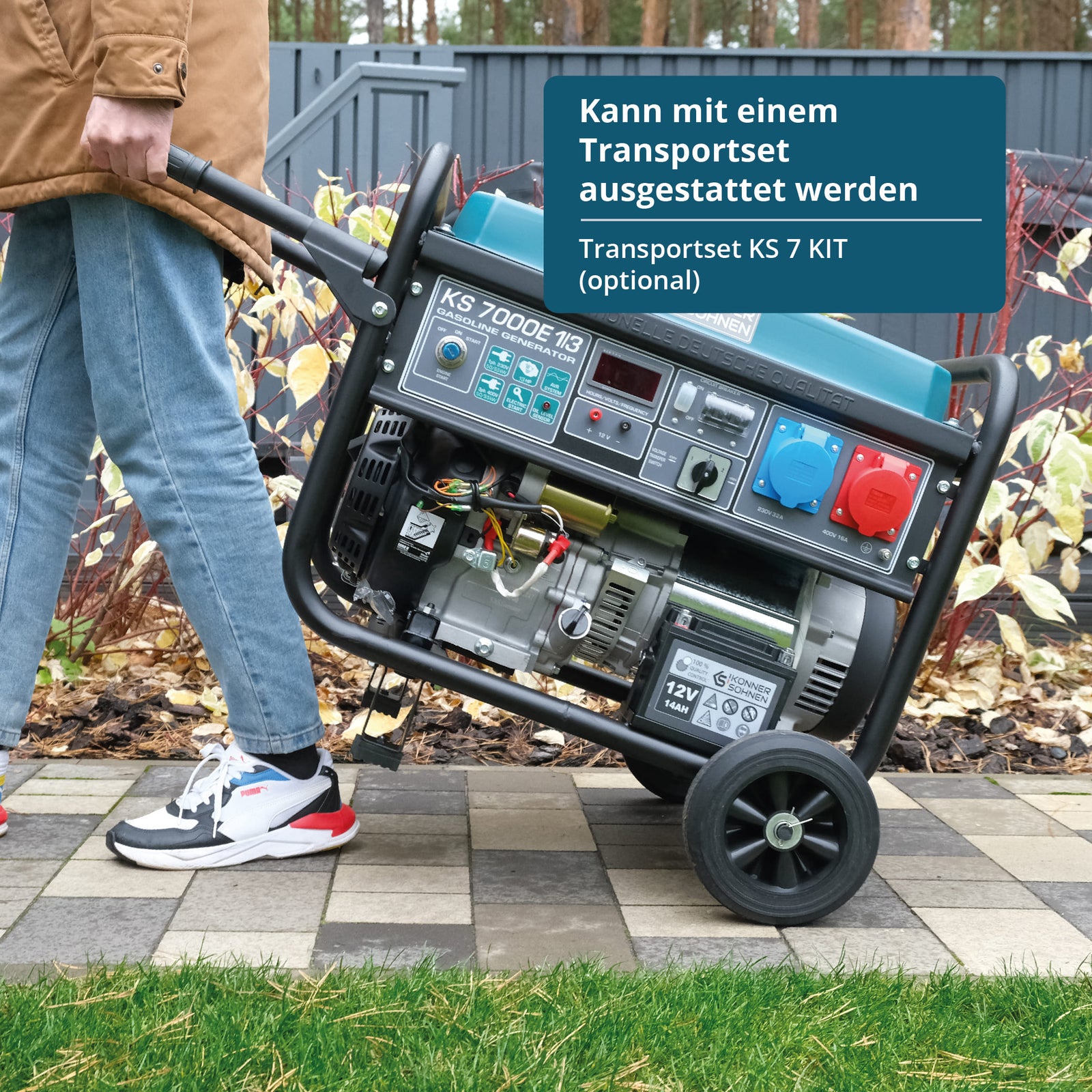 Benzinski generator „Könner & Söhnen“ KS 7000E 1/3