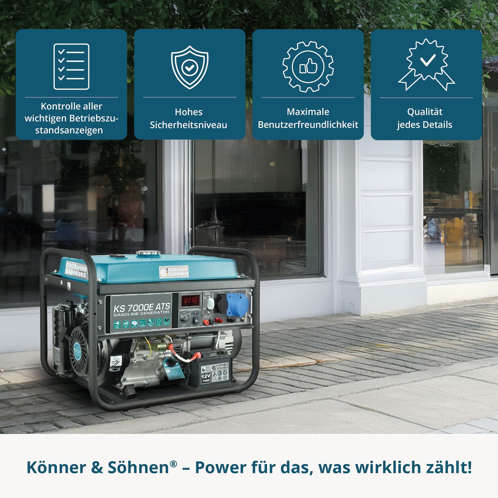 Benzínový generátor „Könner & Söhnen“ KS 7000E ATS