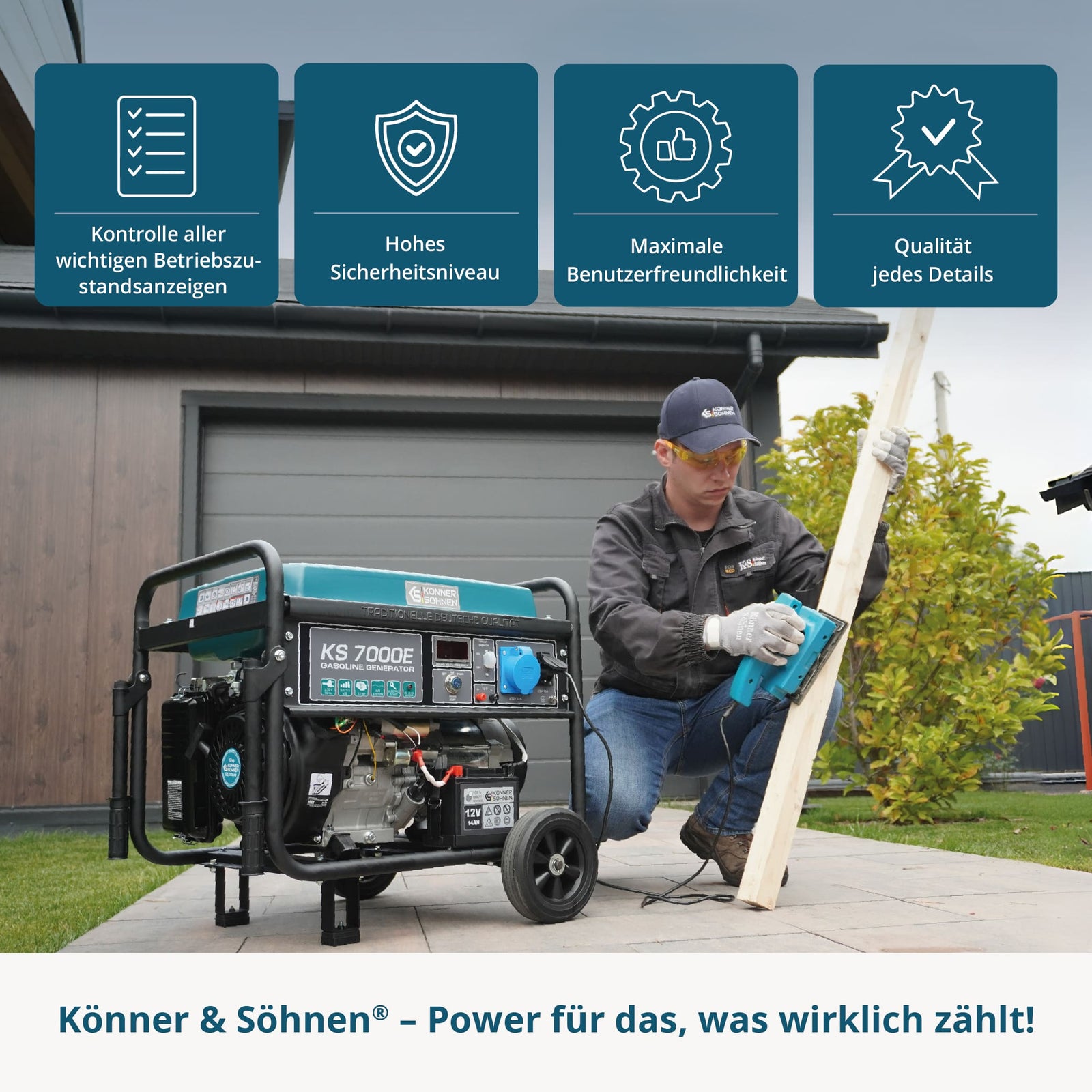 Bensinaggregat "Könner & Söhnen" KS 7000E