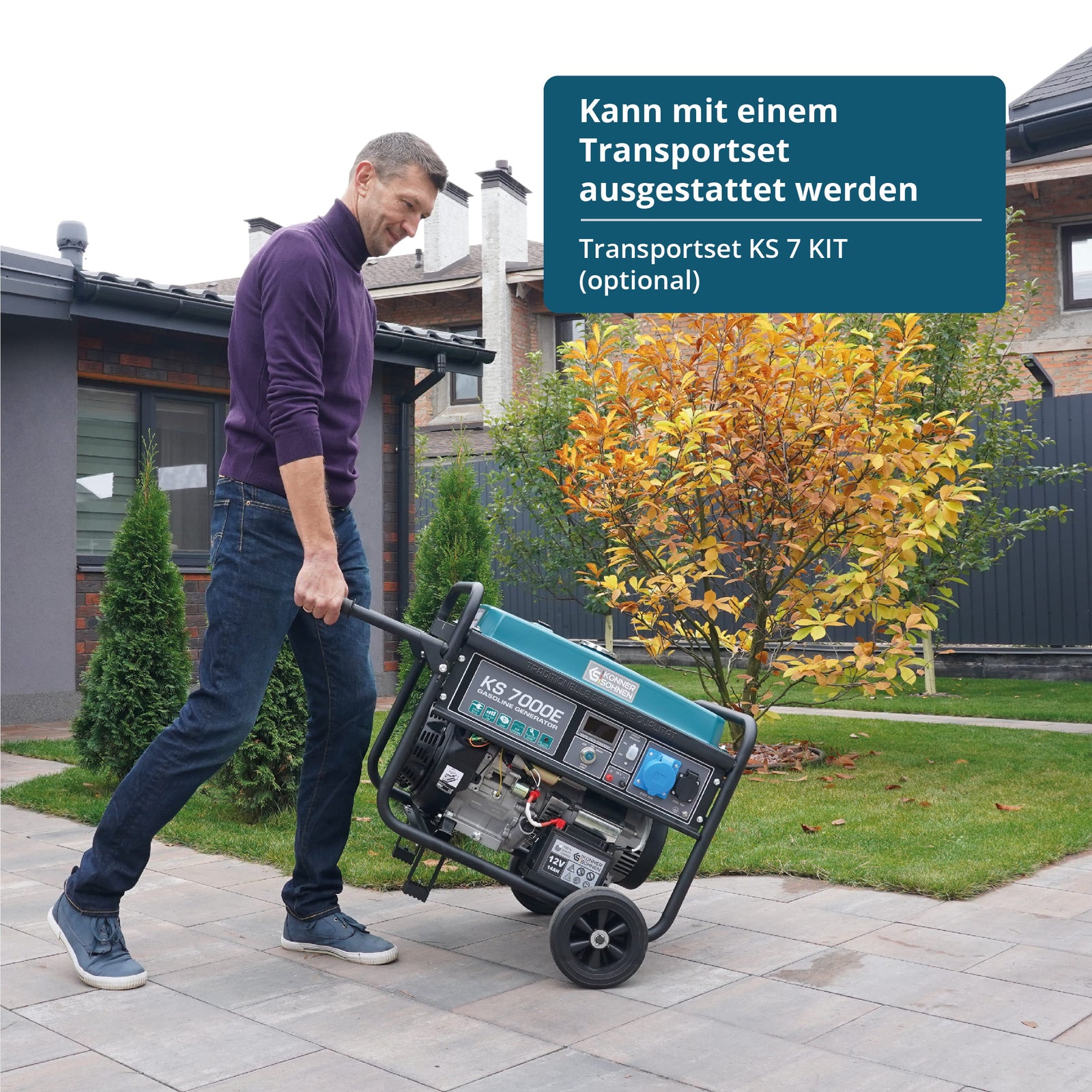 Bensinaggregat "Könner & Söhnen" KS 7000E