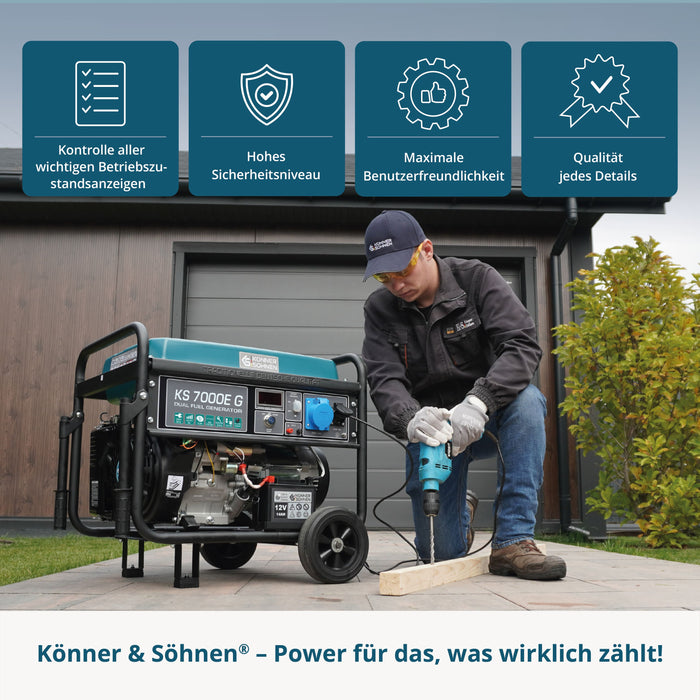 Γεννήτρια LPG/Βενζίνης «Könner & Söhnen» KS 7000E G