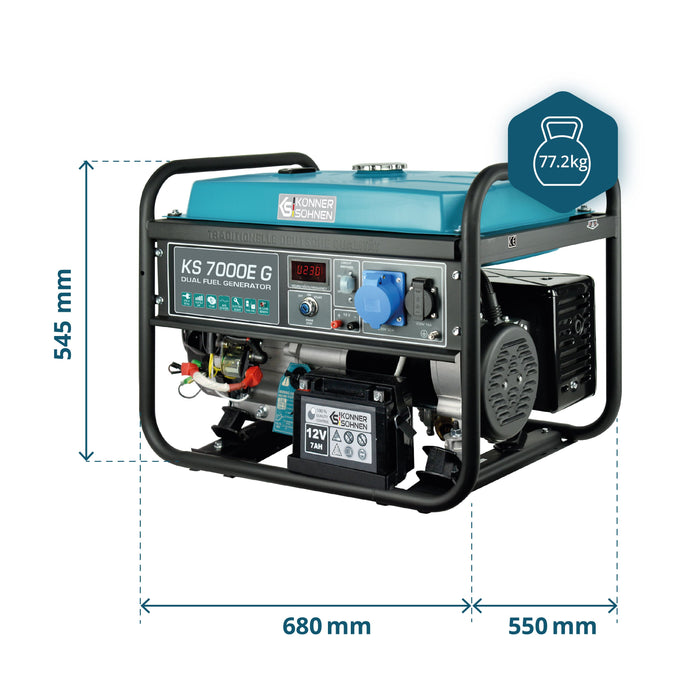 Γεννήτρια LPG/Βενζίνης «Könner & Söhnen» KS 7000E G