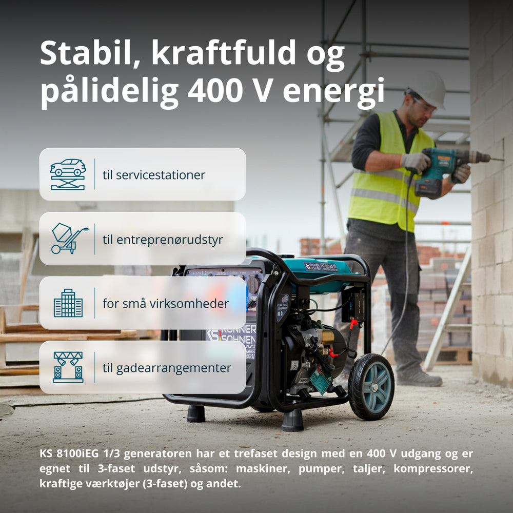 LPG/benzin invertergenerator KS 8100iEG 1/3