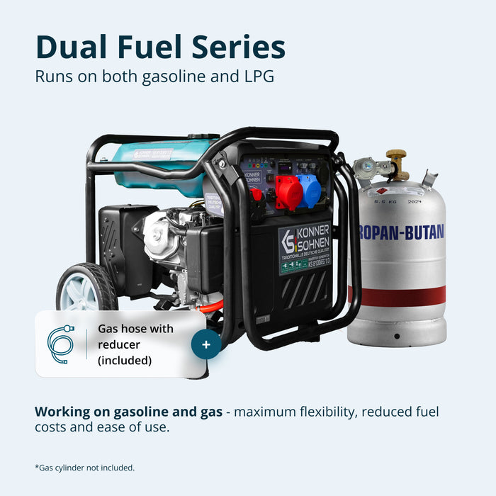 LPG/бензинов инверторен генератор KS 8100iEG 1/3