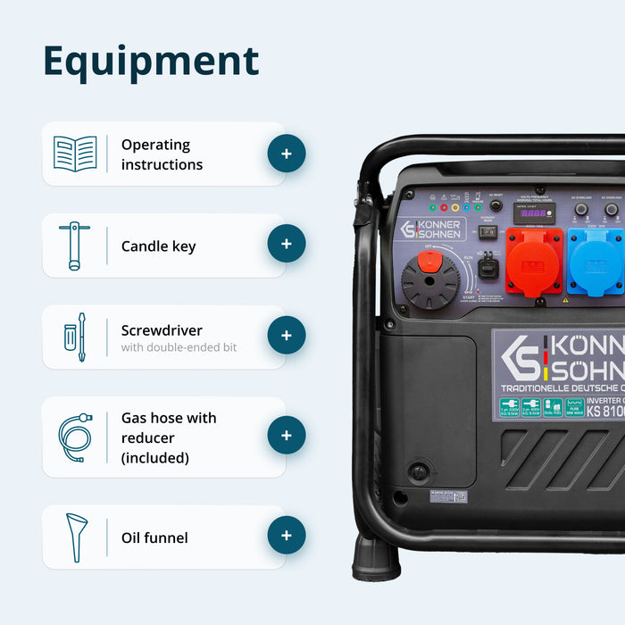 LPG/бензинов инверторен генератор KS 8100iEG 1/3