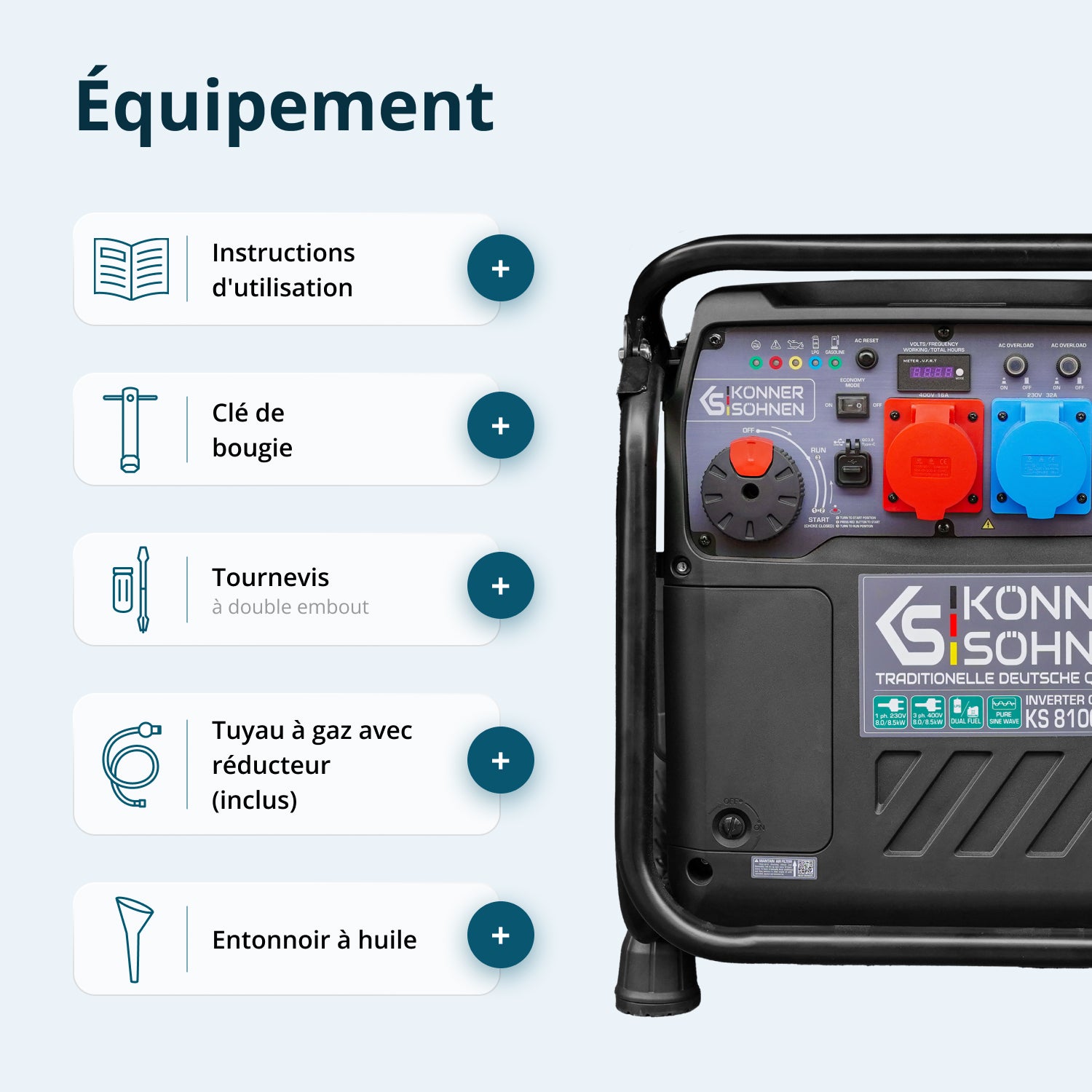Groupe électrogène Inverter KS 8100iEG 1/3
