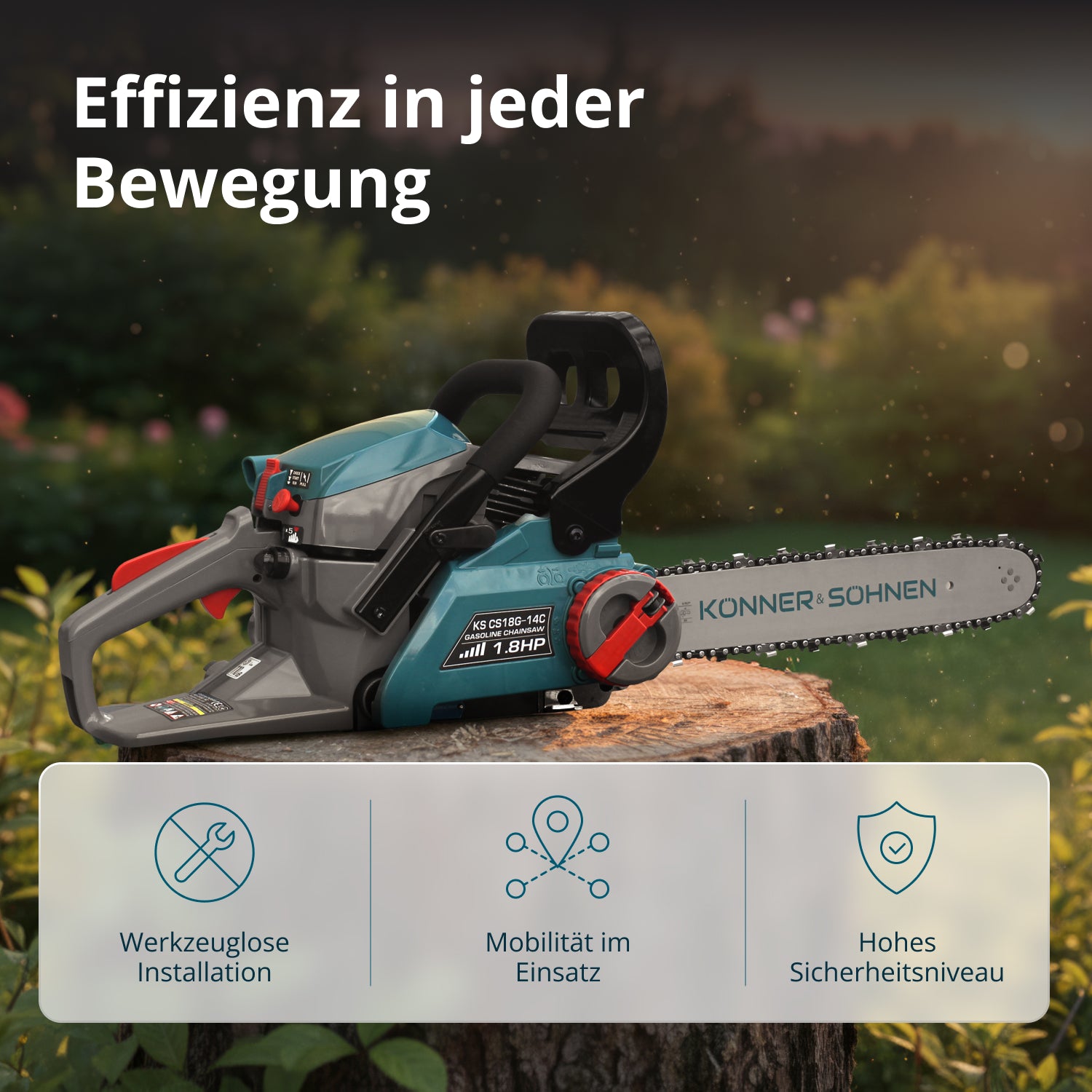 Motosserra a gasolina KS CS18G-14C