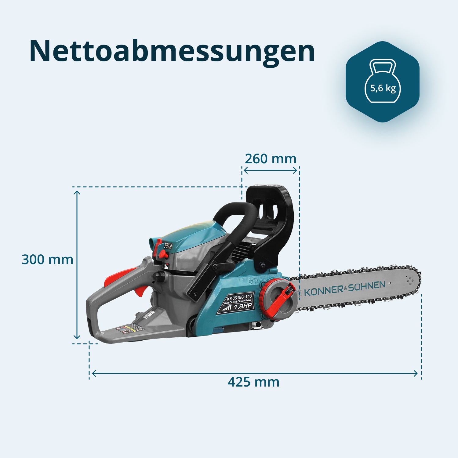 Motosserra a gasolina KS CS18G-14C