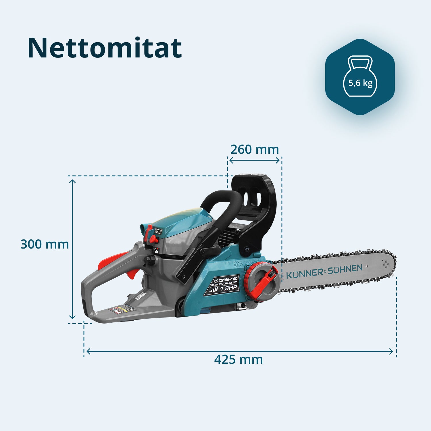 Bensiiniketjusaha KS CS18G-14C