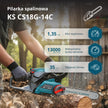Piłarka spalinowa KS CS18G-14C thumbnail