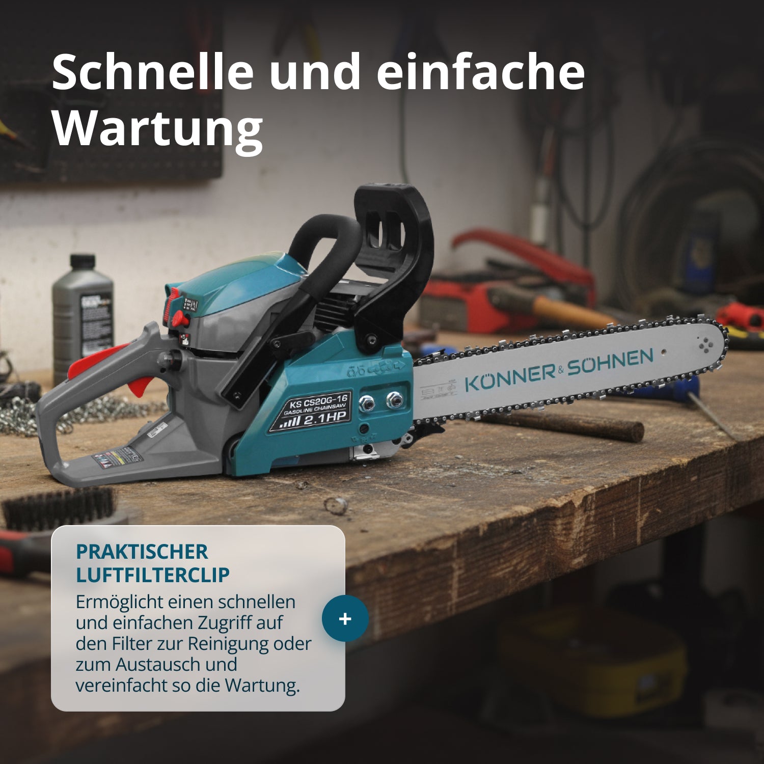 Bensindriven Motorsåg KS CS20G-16