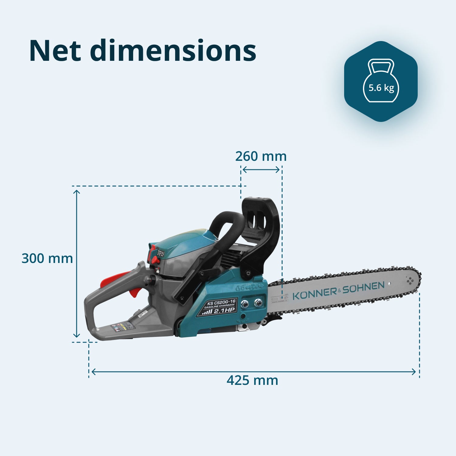 Benzínová motorová pila KS CS20G-16