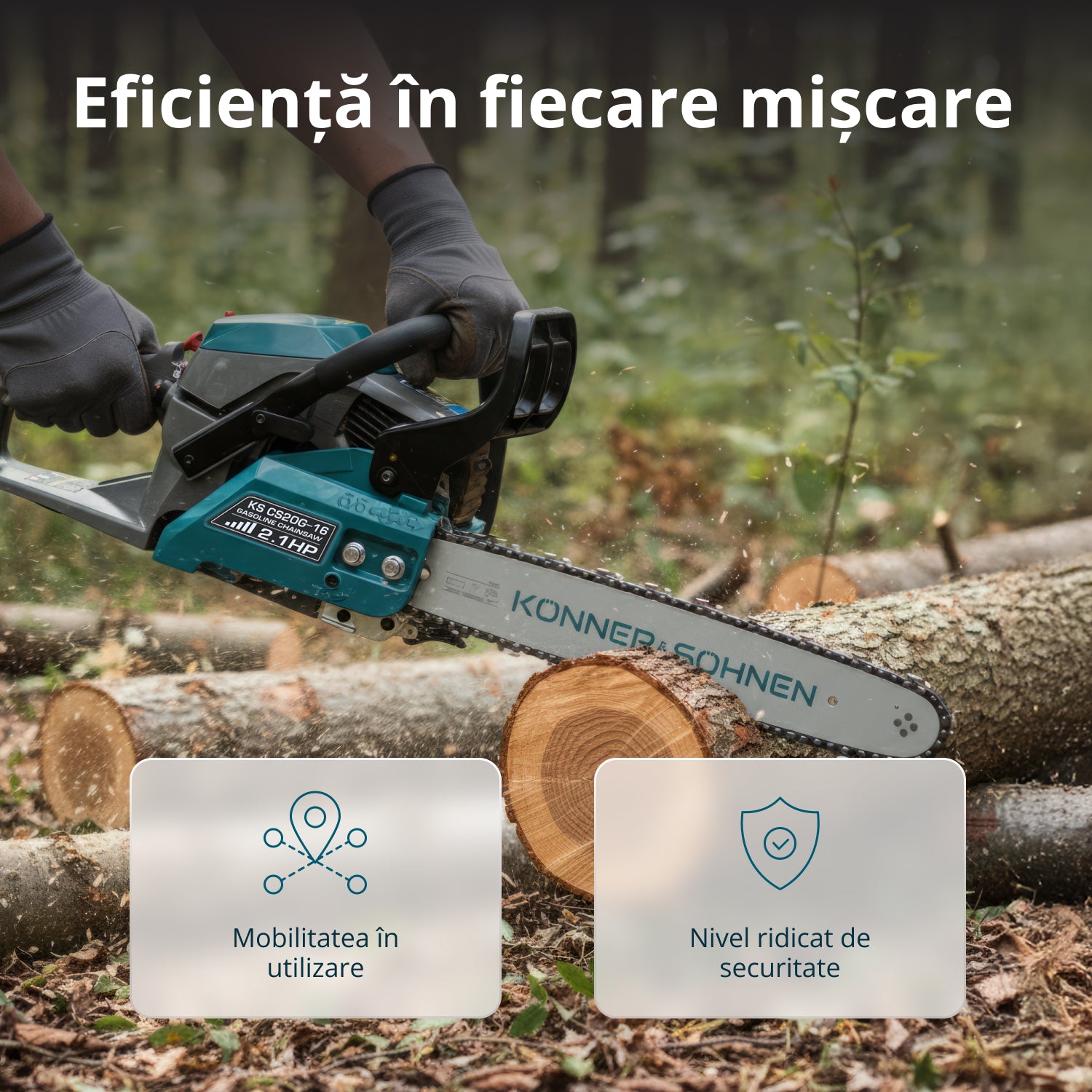 Benzin-Kettensäge KS CS20G-16