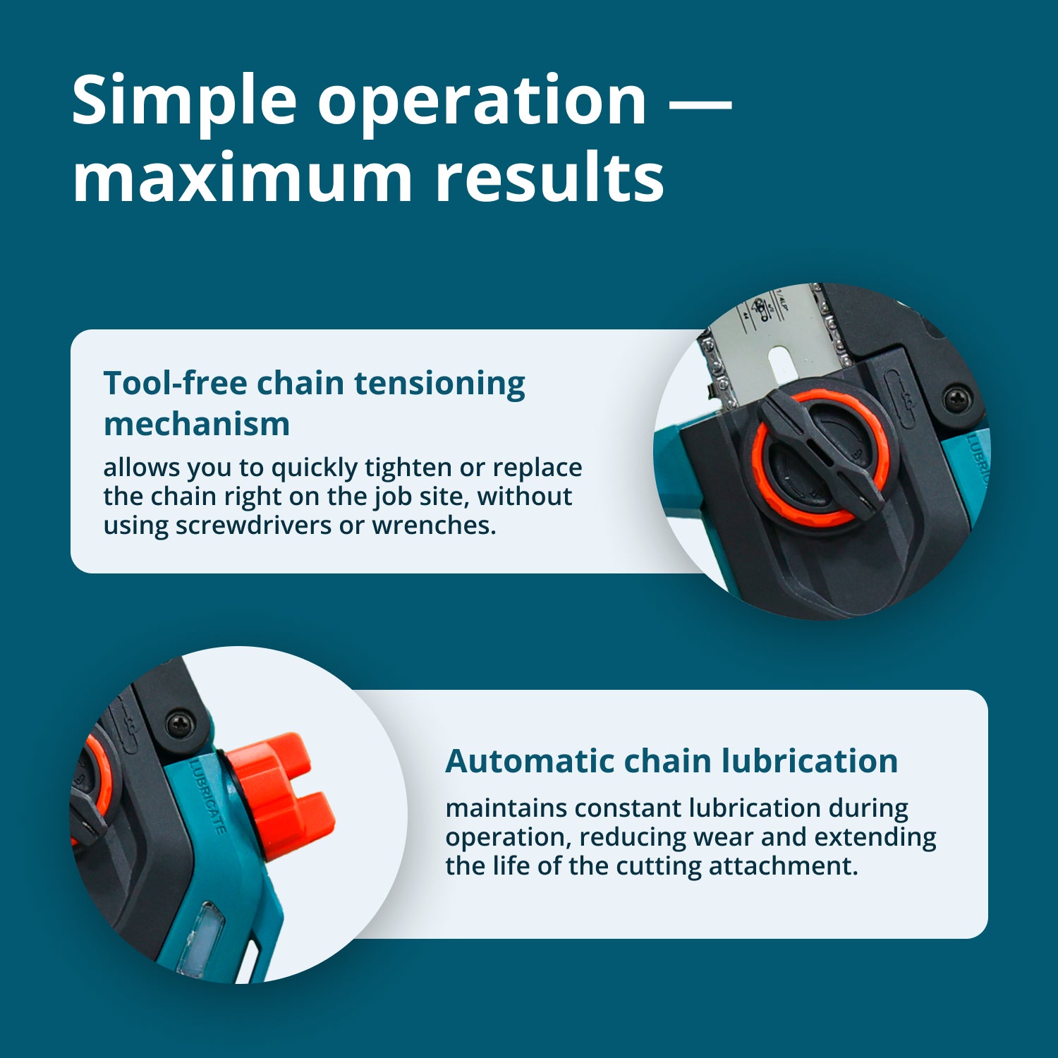 Sladdlös Mini Motorsåg KS MCS20V-8
