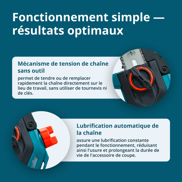 Mini-tronçonneuse à batterie  KS MCS20V-8