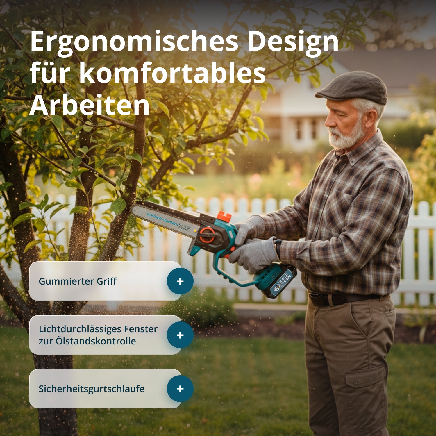 Безжичен мини верижен трион KS MCS20V-8