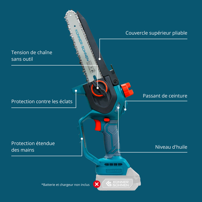 Mini-tronçonneuse à batterie  KS MCS20V-8