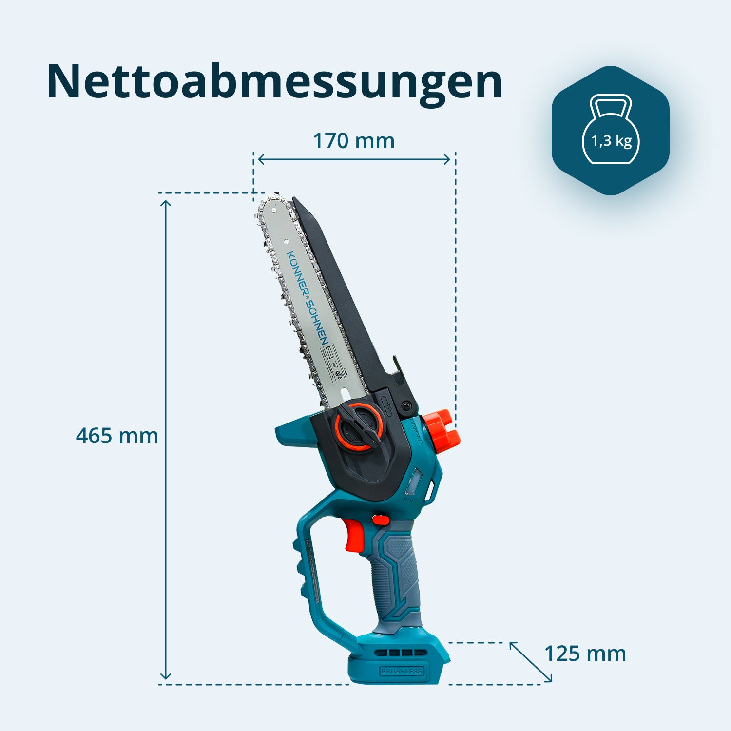 Безжичен мини верижен трион KS MCS20V-8