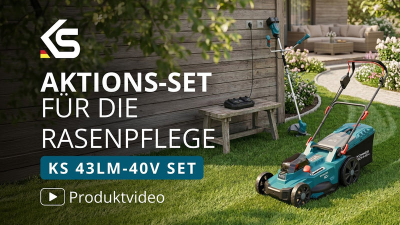Aktions-Set für die Rasenpflege mit dem Rasenmäher KS 43LM-40V