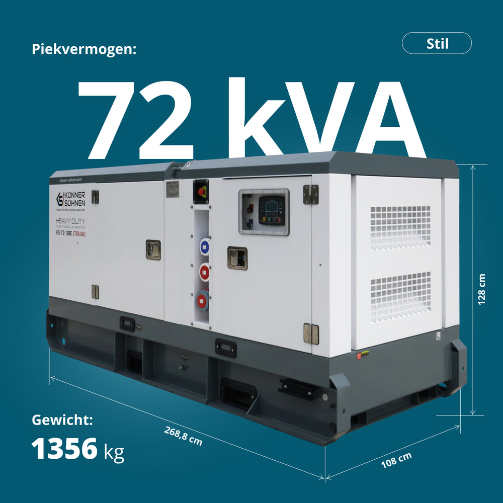 Driefasige dieselkrachtcentrale KS 72-3BE