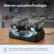 Dubbele oplader voor 20V oplaadbare batterijen KS C35A-2 thumbnail