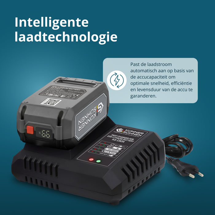 Snellader voor 20V lithiumbatterij KS C90A