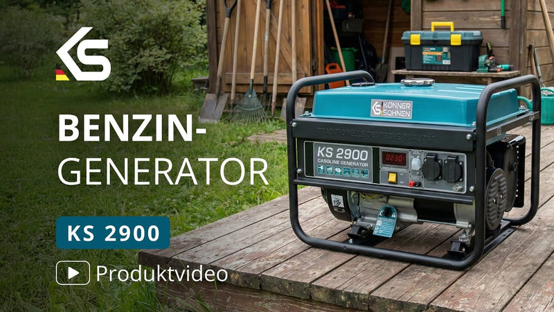 Benzin-Generator 2,5 / 2,9 kW – Vorstellung des Könner & Söhnen KS 2900, Start & Daten