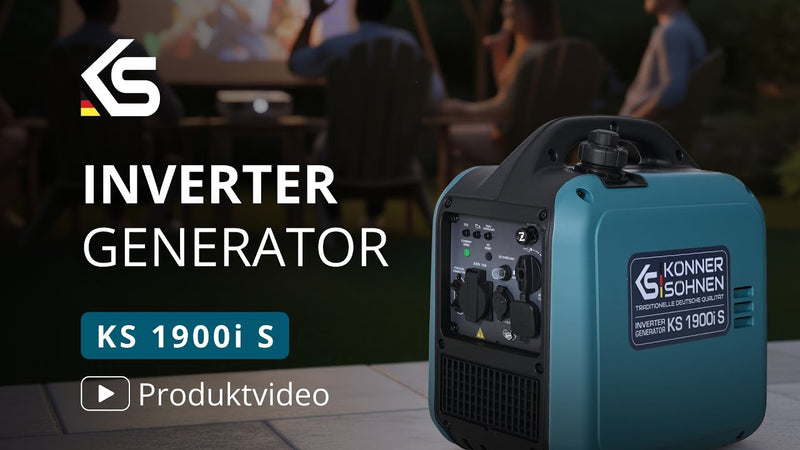 Vorstellung und Start des Inverter-Generators Könner & Söhnen KS 1900i S (1,9 kW)