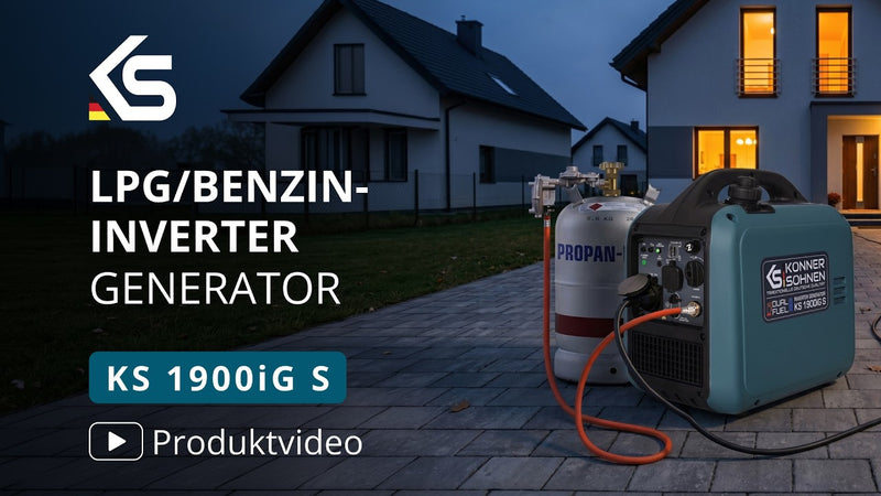 Vorstellung: KS 1900iG S – Dual-Fuel-Generator für Gas und Benzin, nur 17 kg