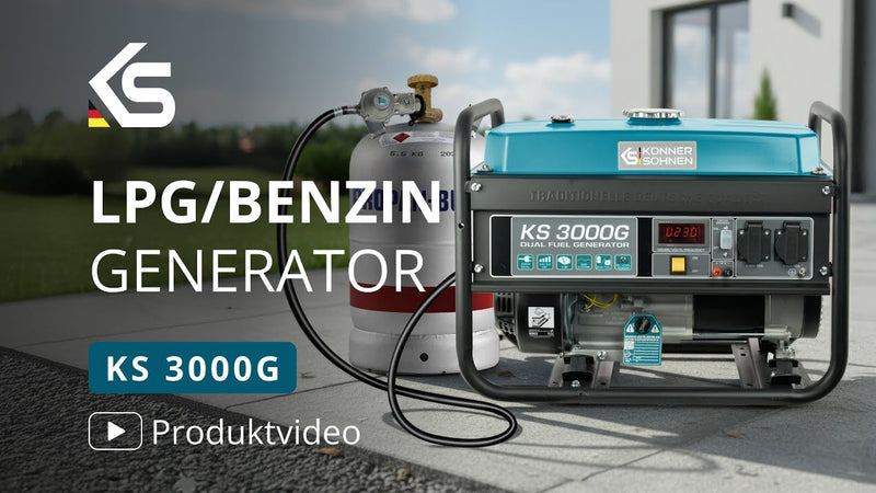 Vorstellung und Start des Dual-Fuel-Generators Könner & Söhnen KS 3000G (3 kW)