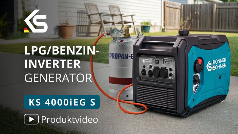 Vorstellung und Start des Dual-Fuel-Inverter-Generators Könner & Söhnen KS 4000iEG S (4.0 / 3.5 kW)