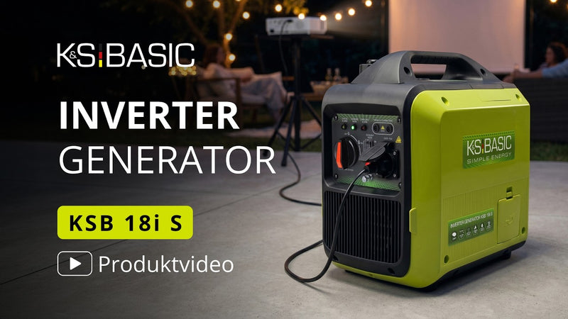Vorstellung: KSB 18i S – kompakter Inverter-Generator, 2,0 kW, 70 dB, 18 kg