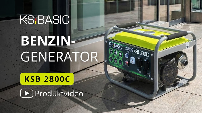 KSB 2800C Vorstellung — Benzin-Generator 2,8 kW mit AVR und Kupferwicklung