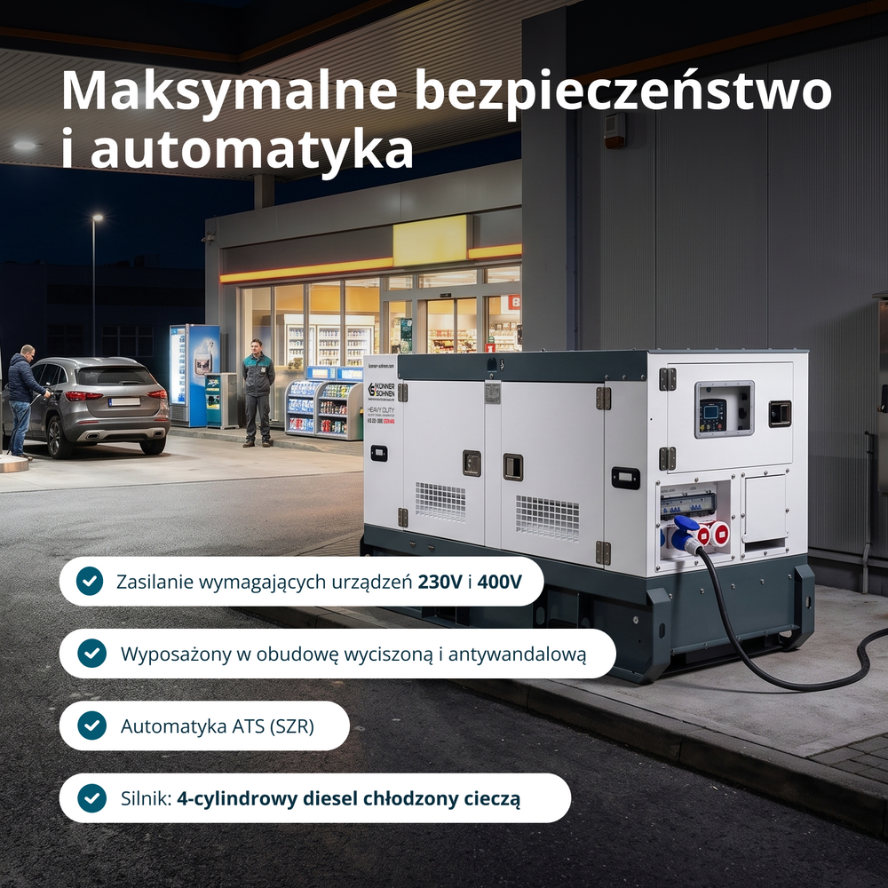 Trójfazowa elektrownia diesla KS 22-3BE 