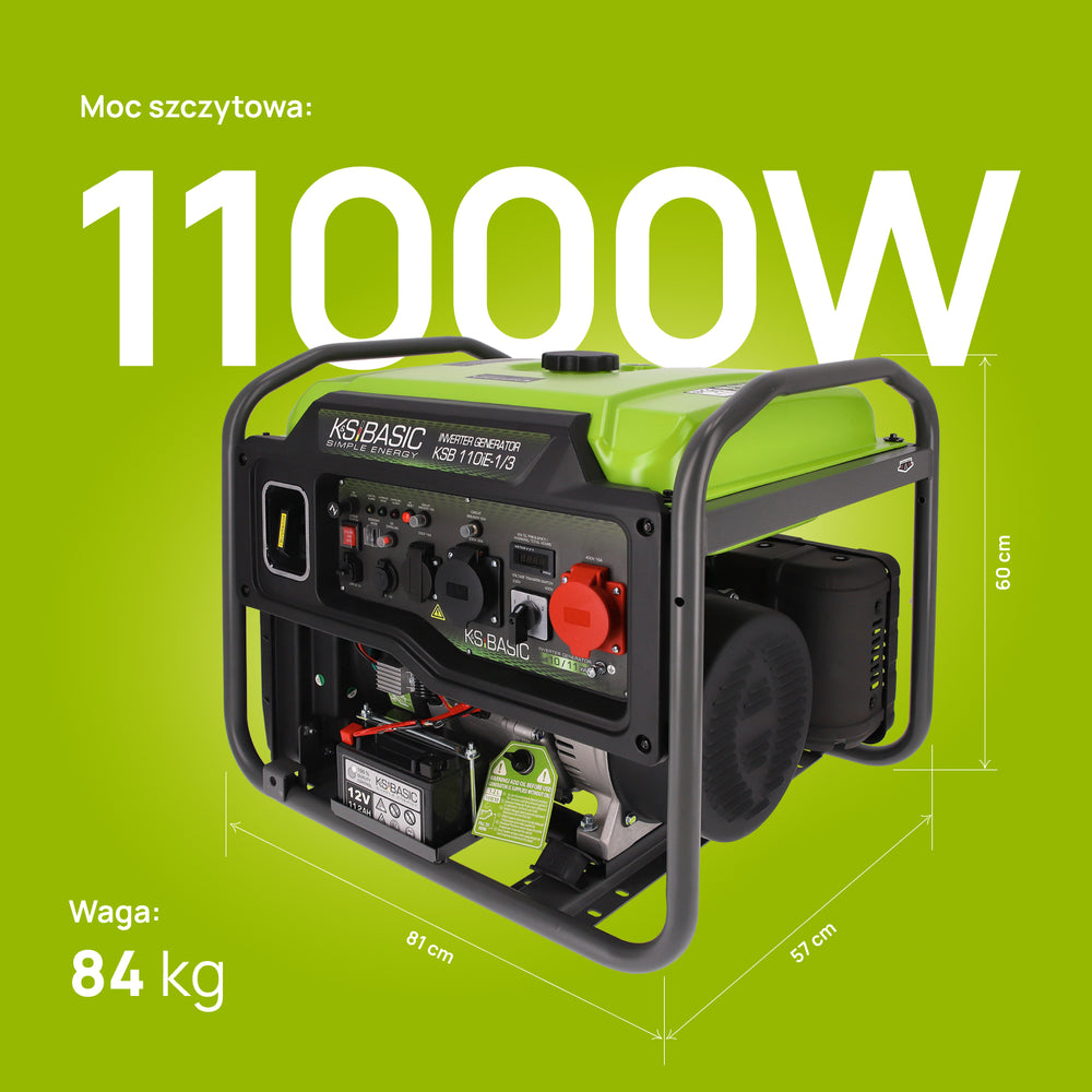 Inwertorowy Generator KSB 110iE-1/3