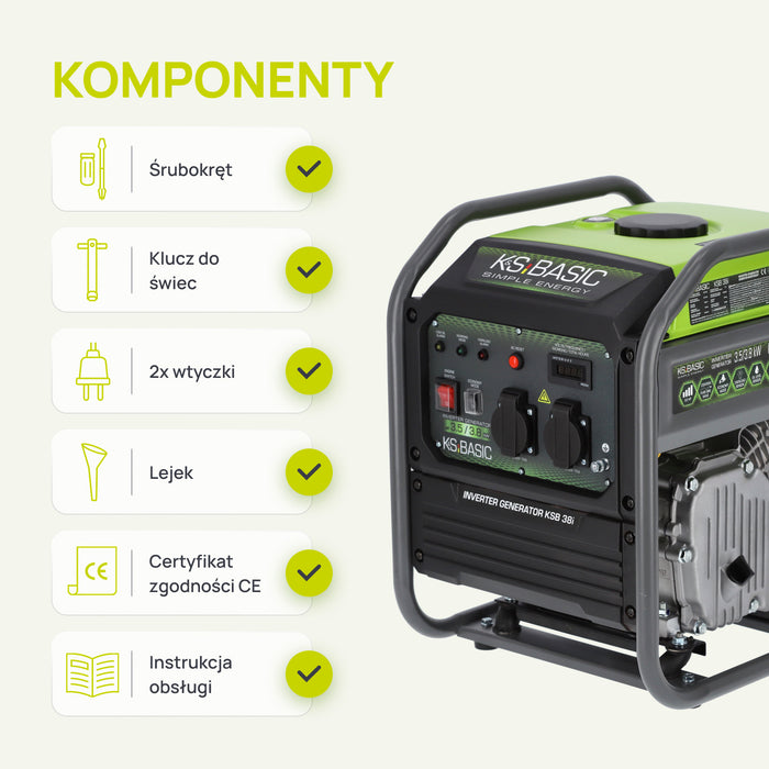 Inwertorowy generator KSB 38i 